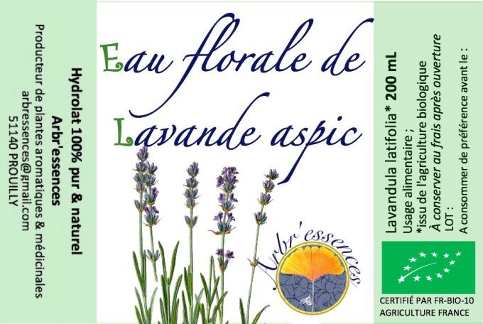 Eau florale de lavande aspic