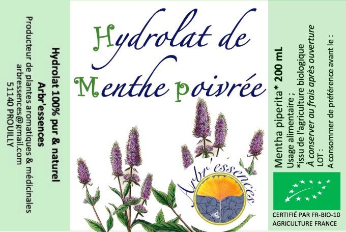 Hydrolat de menthe poivrée
