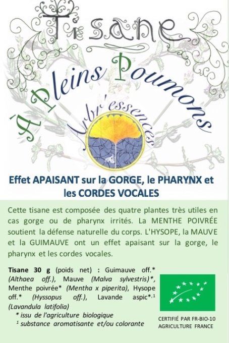 Tisane - À pleins poumons